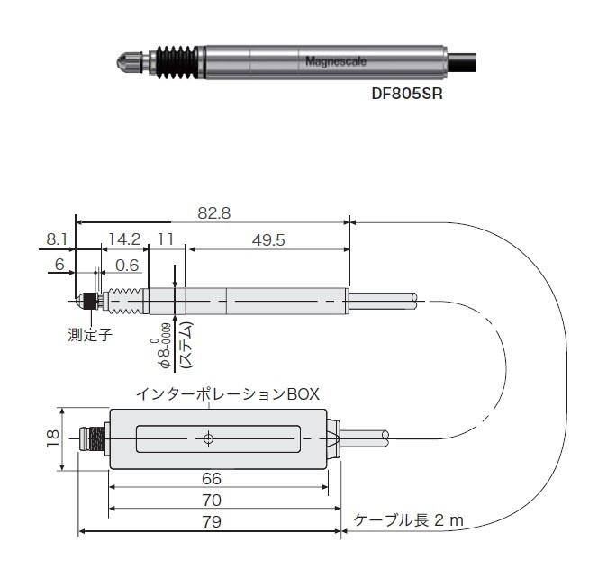 マグネスケール DF805SR デジタルゲージ