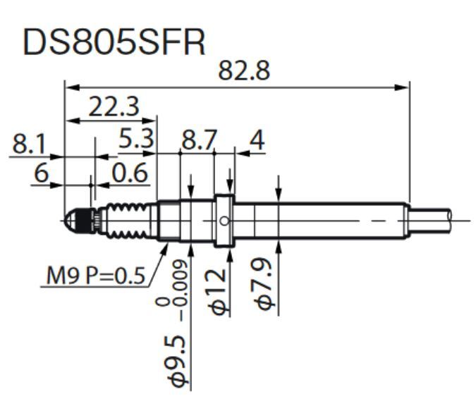 マグネスケール DS805SFR USB相応うデジタルゲージ 位置づける活動の領域：5粍 フランジ USBゲージ 当たること式移転検出器