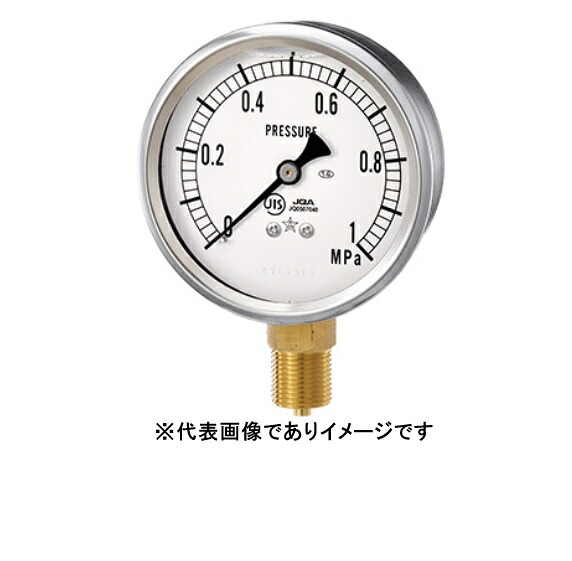 右下精器 GLT-21-4MP グリセリン入圧力計 汎用品 G-AU1/4-60X4MPA 右下精器製造