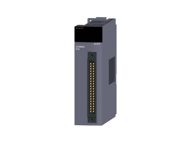 三菱電機 QY41P トランジスタ出力ユニット 出力:32点 DC12~24V 0.1A/1点,2A/1コモン 32点1コモン シンクタイプ 40ピンコネクタ