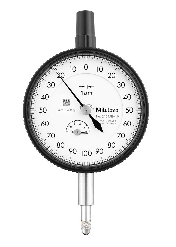 ミツトヨ 2109AB-10 標準形ダイヤルゲージ フタ裏平 目量: 0.001 アナログ 9,910円