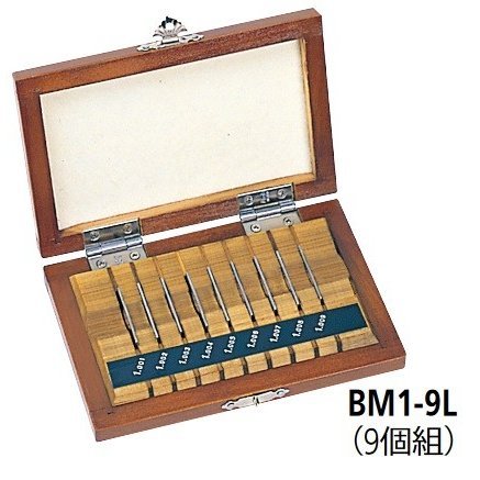 ミツトヨ 516-981-30 BM1-9L-K レクタンギュラゲージブロック 標準セット 鋼製