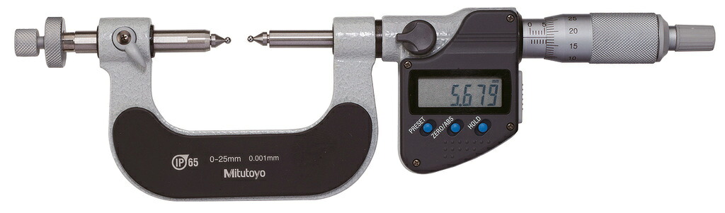 ミツトヨ GMB-25MX 324-251-30 ボール歯車マイクロメーター デジタル オーバーピン径測定 25mm｜ハカルドットコム 店