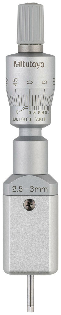 ミツトヨ 368-002 D2 広座敷取り調べる 三点式 アナログ内部ミクロメーター 口径位置づける器