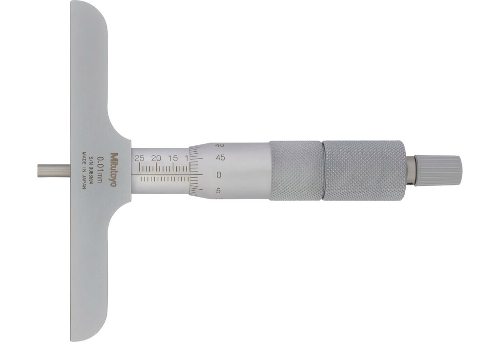 ミツトヨ 129-114 DMC100-75 替ロッド形デプスマイクロメーター アナログ 広範囲測定タイプ 0～75mm