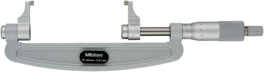 ミツトヨ OMP-100 143-104 キャリパ―形外側アナログマイクロメーター 溝測定 100mm