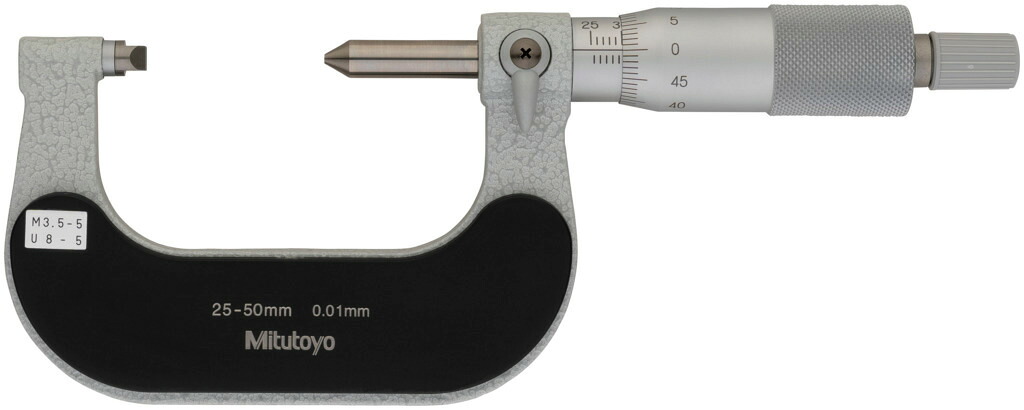 ミツトヨ TMS-50(M5,U5) 125-110 固定式ねじマイクロメーター アナログ 50mm