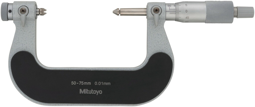 ミツトヨ TMC-75 126-127 替駒式ねじアナログマイクロメーター 75mm｜ハカルドットコム 店