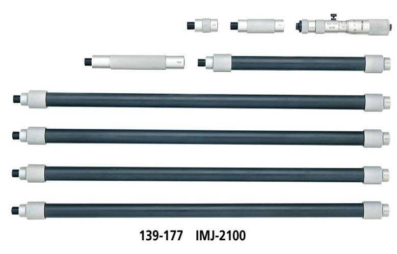 ミツトヨ 139-174 IMJ-900 継足パイプ形内側アナログマイクロメーター 100～900mm｜ハカルドットコム 店