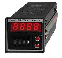 ライン精機 MD-144M 電子カウンタ 4桁 1段 AC100 or 200V メモリ有