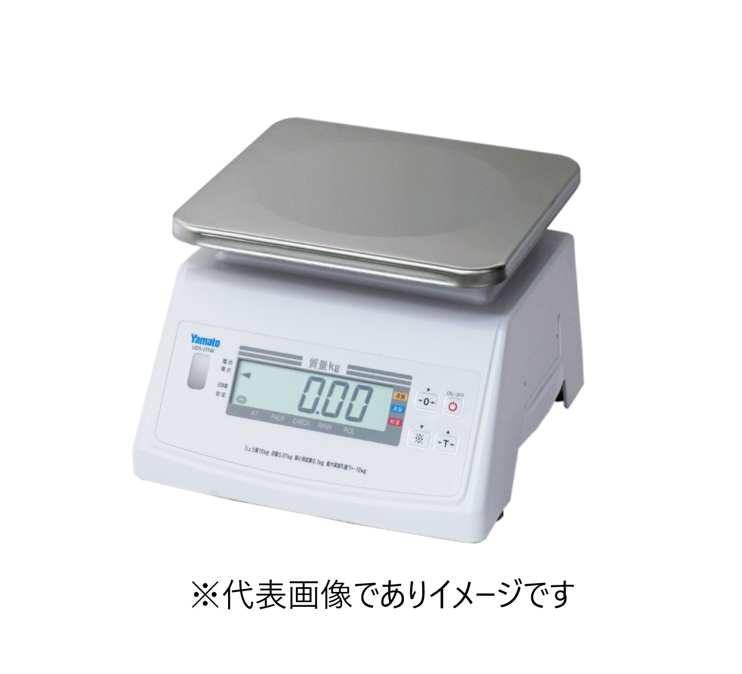 大和製衡 UDS-211W-10K デジタル上皿はかり ひょう量:10kg 目量:0.01kg 4級検定付 取引証明利用不可 17,593円