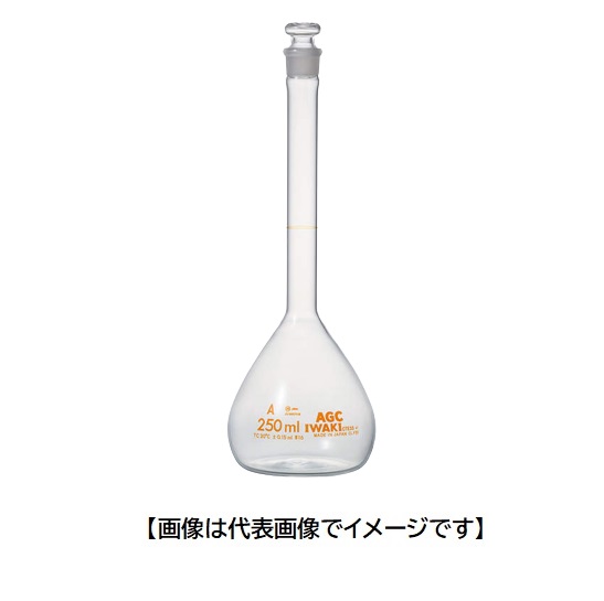 IWAKI 5640FK300S スタンダード 300ml メスフラスコ 白