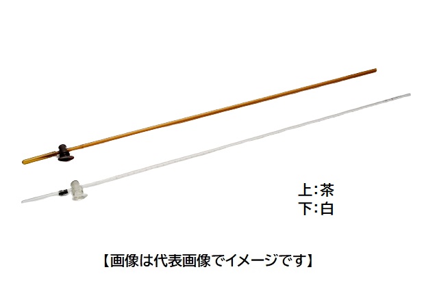 宮原計量器製作所 74-0397 10ml 1/50目盛 宮原 精密活栓付ビュレット 茶|ハカルドットコム 店
