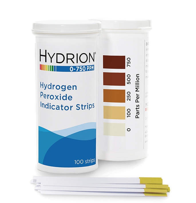 過酸化水素試験紙 HP-750 100枚入 0～750ppm
