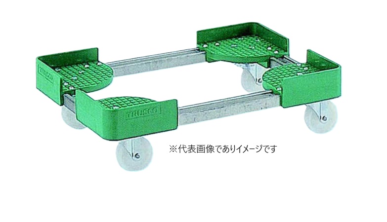 (直送)伸縮式コンテナ台車 4輪車 FCD-5050