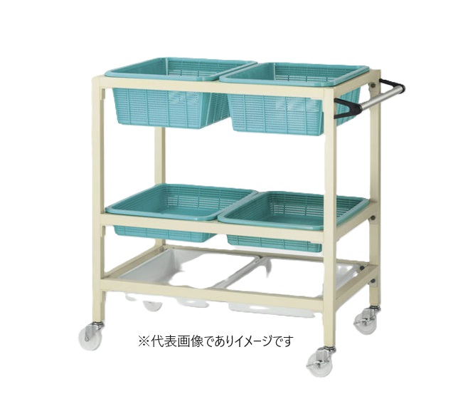 (直送)三商 塩ビ製搬送ワゴン SW-1|ハカルドットコム 店