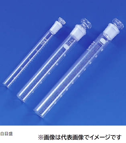 三商印 比色管ネスラー 50mL 栓19 白1/1目盛