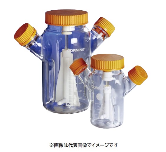 PYREX 82-0553 500ml バッフル付ガラススピナーフラスコ|ハカルドットコム 店
