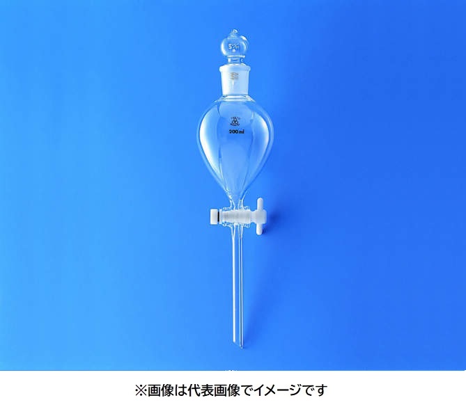 三商印 分液ロート 球形 PTFEコック付 300mL|ハカルドットコム 店