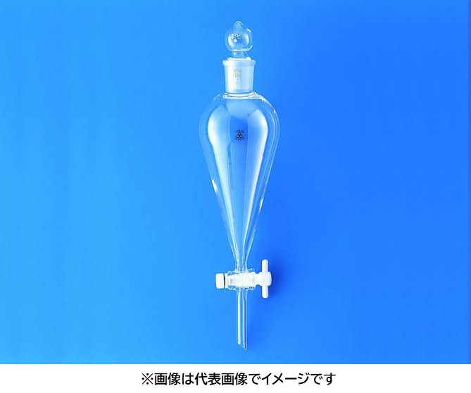 三商印 分液ロート スキーブ形 PTFEコック付 2000mL|ハカルドットコム 店