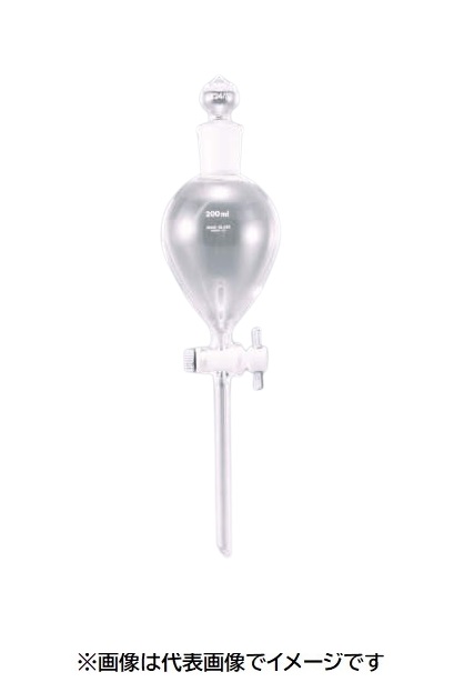 IWAKI 分液ロート 丸形、PTFE コック、共通摺合せ栓 6341FS100|ハカルドットコム 店
