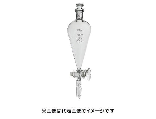 三商透明摺合せ分液ロート300mL スキューブ型Gコック 下部24/40|ハカルドットコム 店