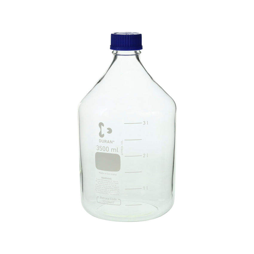 柴田 ネジ口瓶 3500ml 青キャップ