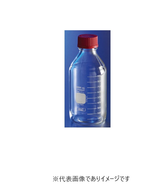 PYREX 広口メジューム瓶 赤耐熱キャップ付 2000ml｜ハカルドットコム 店