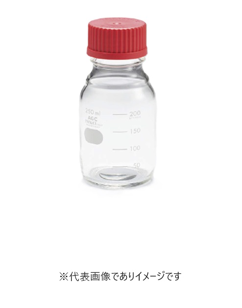 IWAKI 広口メジューム瓶 赤キャップ付 10000ml