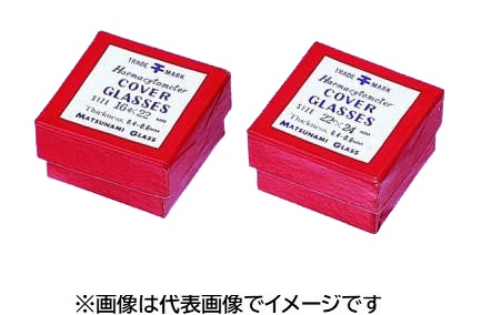 松浪 血球計算用カバーグラス 24×24 25入