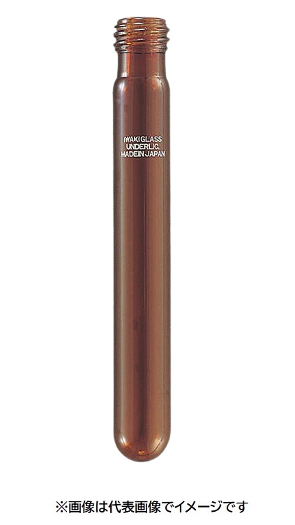 IWAKI ねじ釘付試験管 茶 50入 B-TST-SCR13×100
