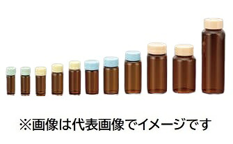 マルエム スクリュー管 ブルーキャップ付 No.3L 茶 100入