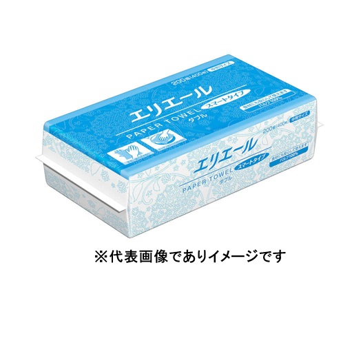 エリ叫び泣き ペーパータオルスマートタイプ ダブル 中判 400枚×50 001287