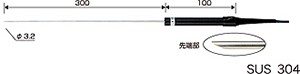 カスタム KS-300W 検出器 非雨合羽遣りかた CUSTOM K熱電対検出器 流動物熱度