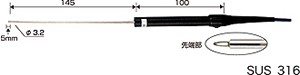 カスタム KS-800E 検出器 非雨合羽遣りかた CUSTOM K熱電対検出器 空調設備