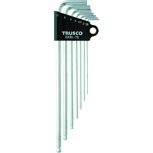 TRUSCO 125-2968 GXBL-7S ロングボールポイント六角棒セット 7本組 1252968