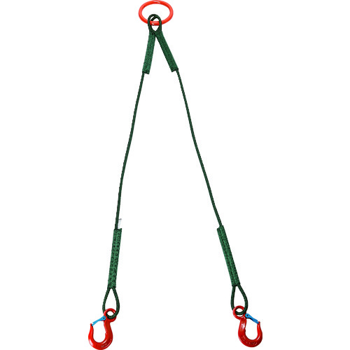 TRUSCO 161-2264 SP2-915-450 2本吊セフティパワーロープ 径9粍 長さ1.5m 1612264