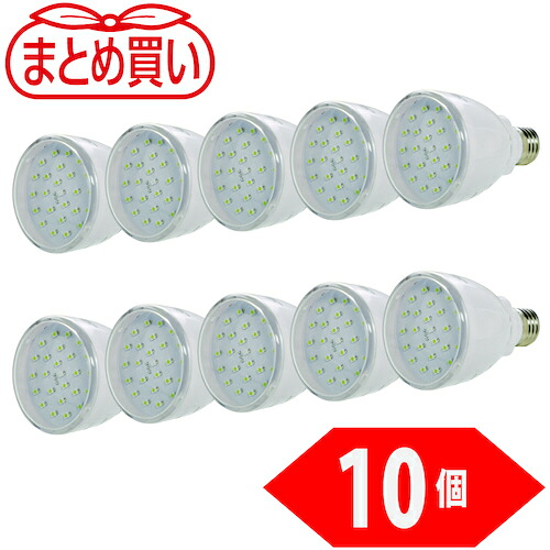 TRUSCO 532-0226 TDRS-26H-10P まとめ買い 申し受ける式かっこ良いLED白熱電球 10個 5320226