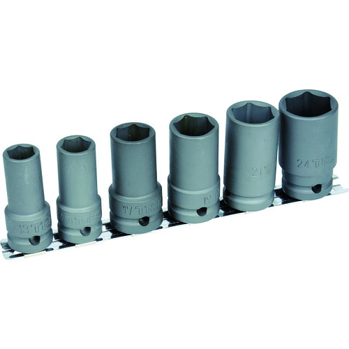 TRUSCO 768-3634 T4-6LSET インパクト用ロングソケット6個組セット 差込角12.7mm 7683634
