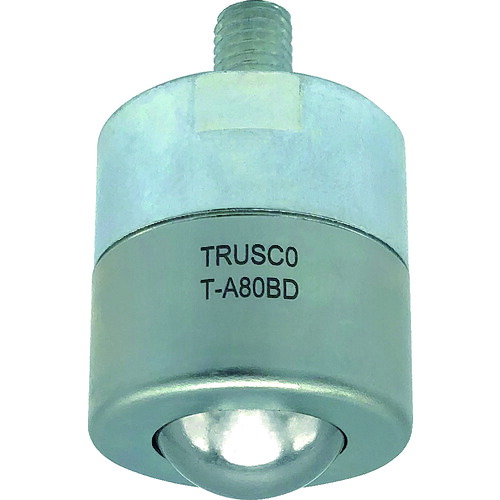 TRUSCO 207-4472 T-A80BD ボールキャスター切削加工品 下向キ用 スチール製 許容荷重80kg 2074472