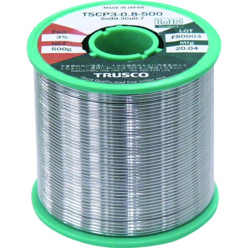 TRUSCO 207-5832 TSCP3-1.6-500 低コスト鉛フリーハンダ(ヤニ入リ) 500G1.6 2075832