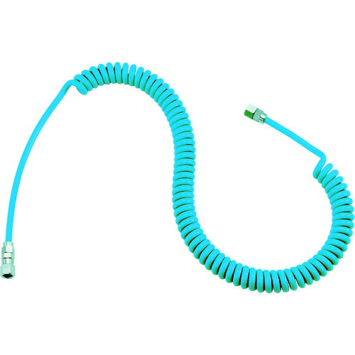 TRUSCO 231-5483 CHA-800 エアコイルホース ウレタンコイルホース細巻 ストレート型 3.8m 2315483