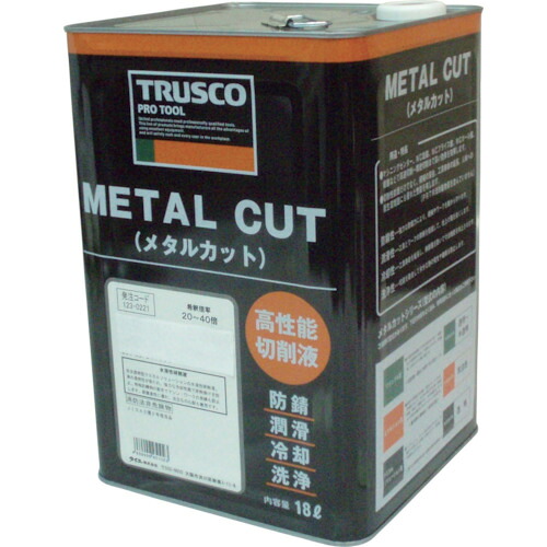 TRUSCO 243-8801 MC-36E メタルカット エマルション高圧対応油脂硫黄型 18L 2438801