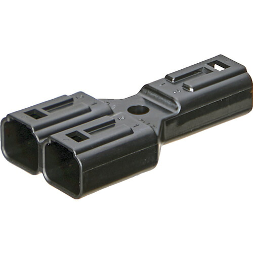 TRUSCO 256-6052 P-CE01A5-02BA 雨合羽繋ぎ Y字分かれ出る手合い(10個入) 黒 2566052