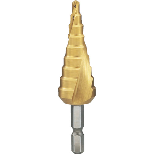 TRUSCO 301-7800 TSDSC12 六角軸ステップドリル 2枚刃チタンコーティング 4~12mm 3017800