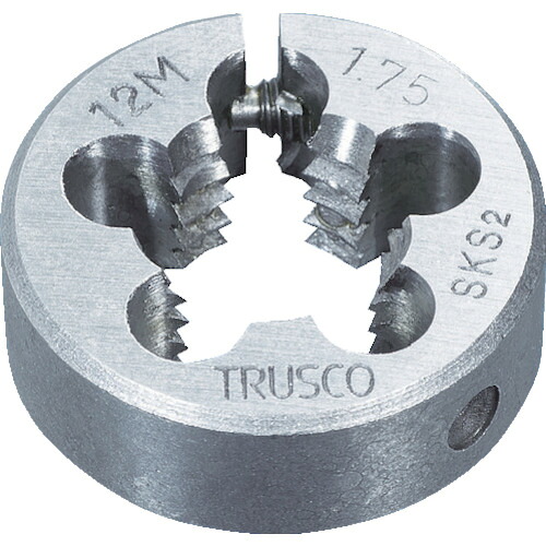 TRUSCO 396-0627 T75D-43X1.5 丸ダイス 細目 75径 M43X1.5(SKS) 3960627