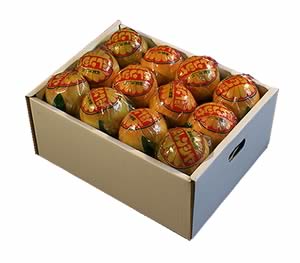 栗山園の国産バレンシアオレンジ<br>　4kg　進物包装<br>【送料無料（沖縄1000円）】