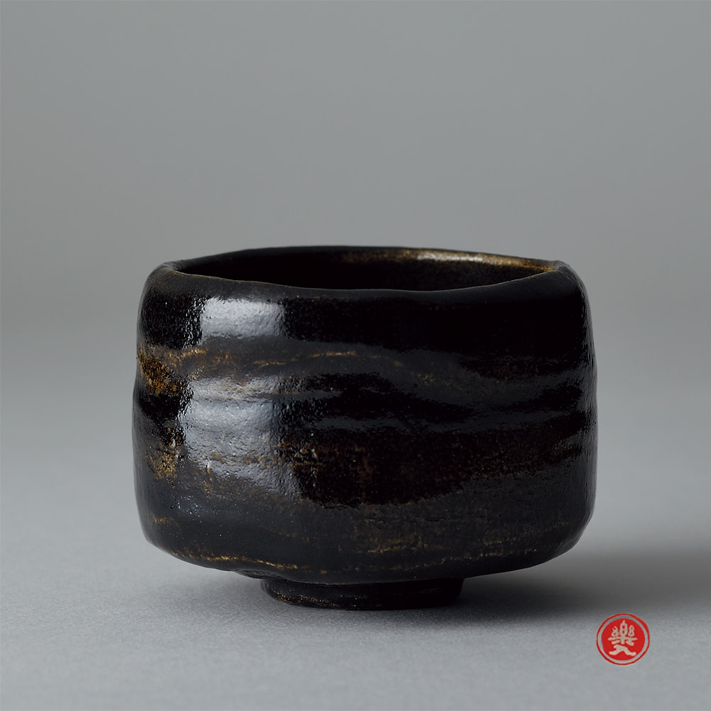 w*i様 黒楽筒茶碗 黒楽筒茶碗 銘 三鳥 文化遺産オンライン