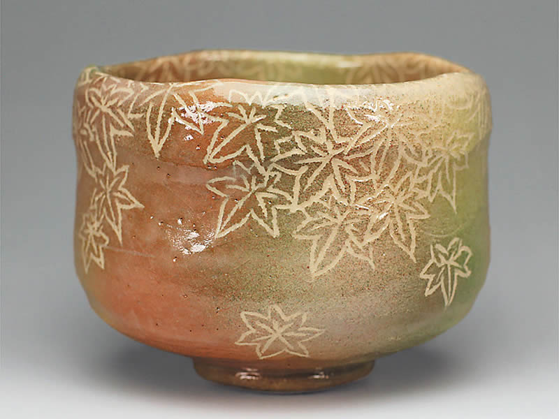 吉村楽入　2018年初春作品　 「紅葉尽し」　茶碗 19,617円