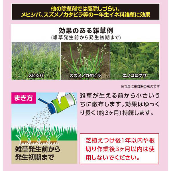 除草剤 芝 徳用 シバキーププラスa粒剤 除草剤 除草剤 花 2kg 9入 ケース レインボー薬品 イーハナス店芝生をキレイに育てるマルチ機能